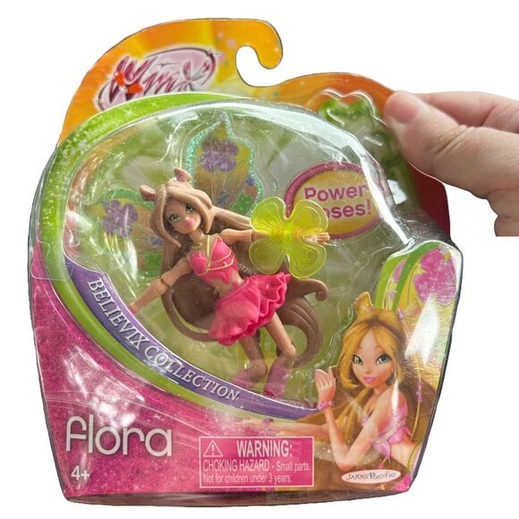 Winx Club Believix Flora Fairy 3.75-Inch Figure 2012 Jakks Pacific New In Box - Picture 1 of 1